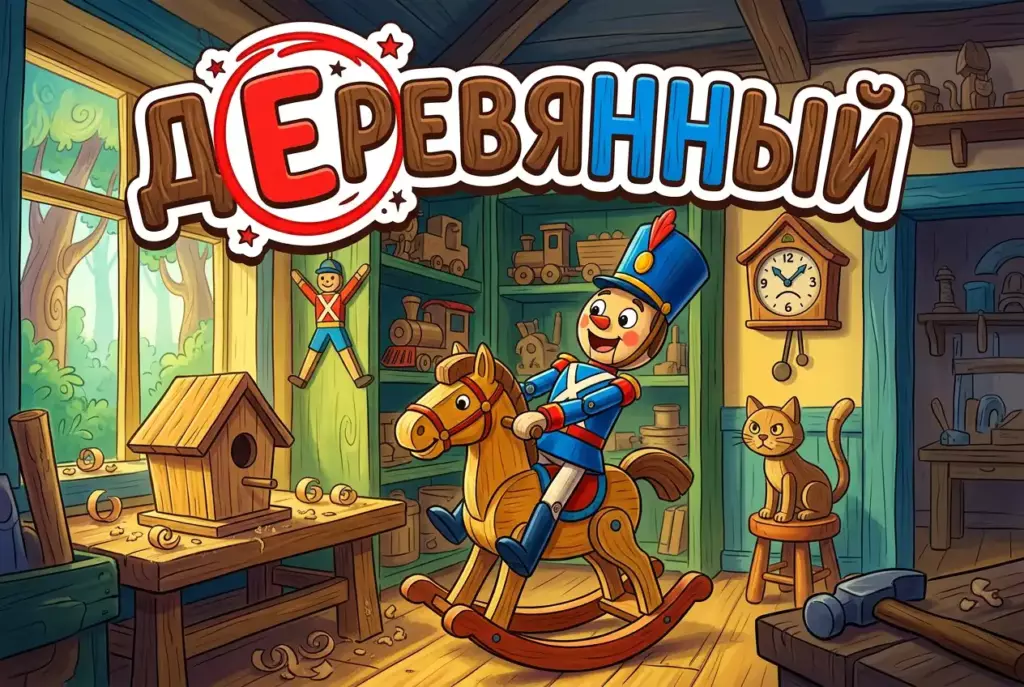 «Деревянный» или «деревяный» как правильно пишется