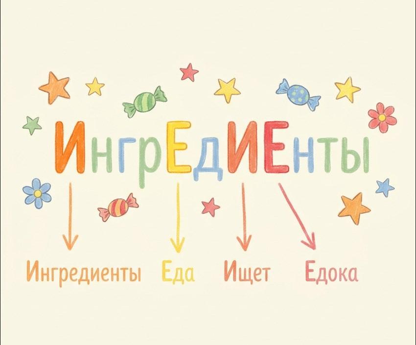 «Ингредиенты» или «ингридиенты» запоминалка
