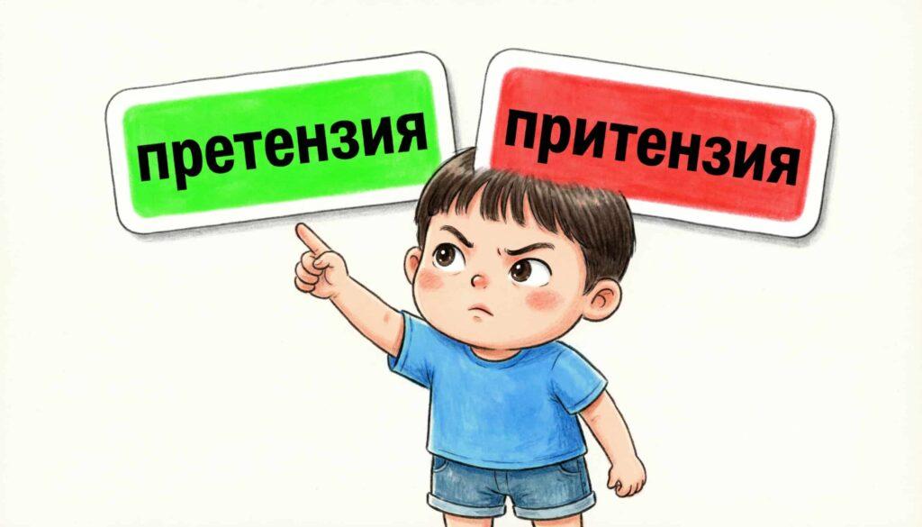 правильное написание слова претензия